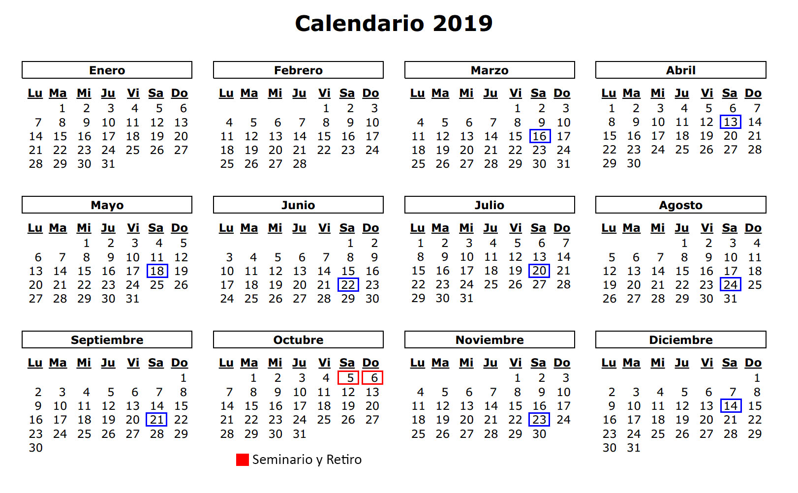 Calendario